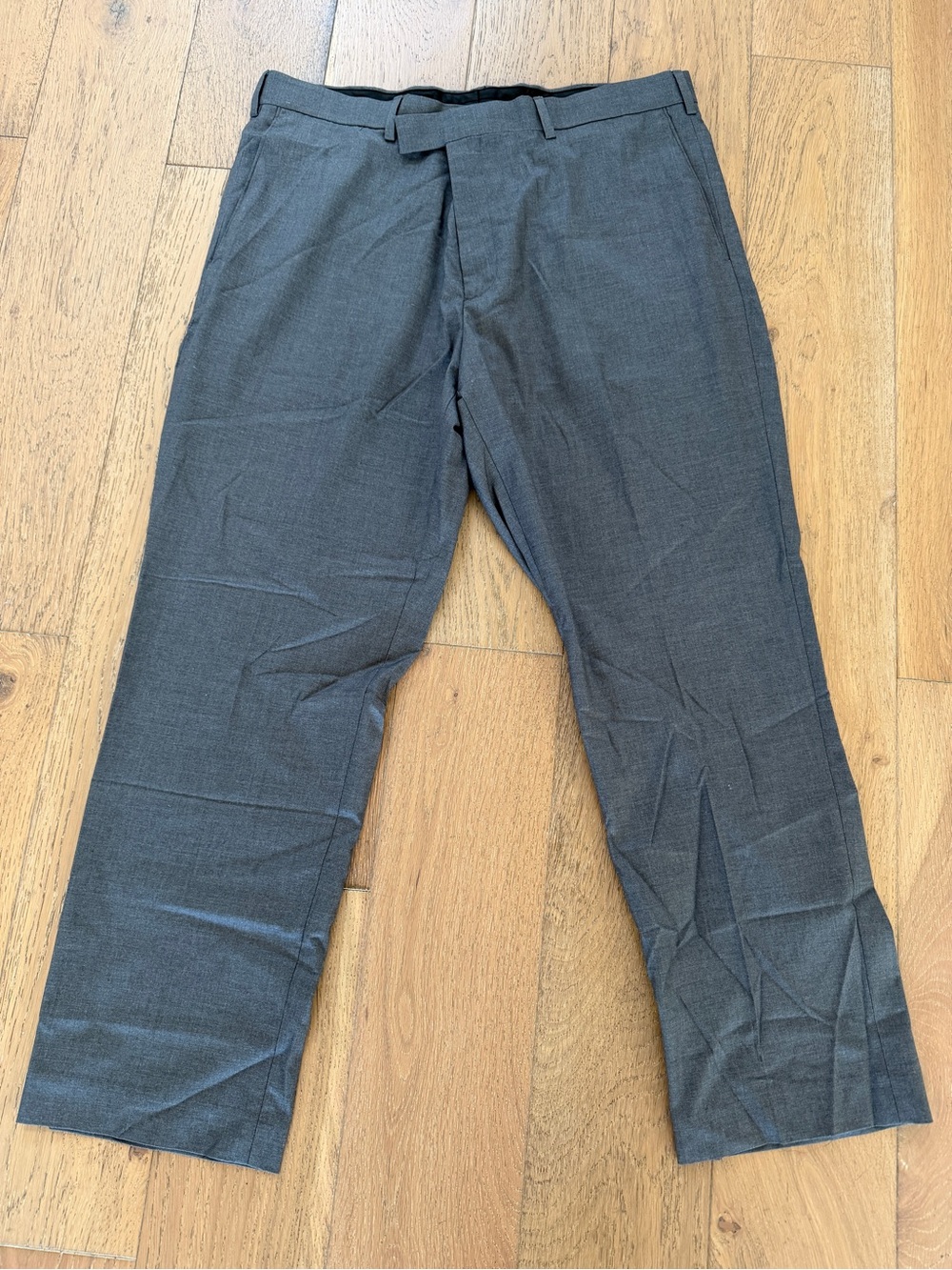 Savane Slate Gray Dress Pants - Classic Straight Fit 38”